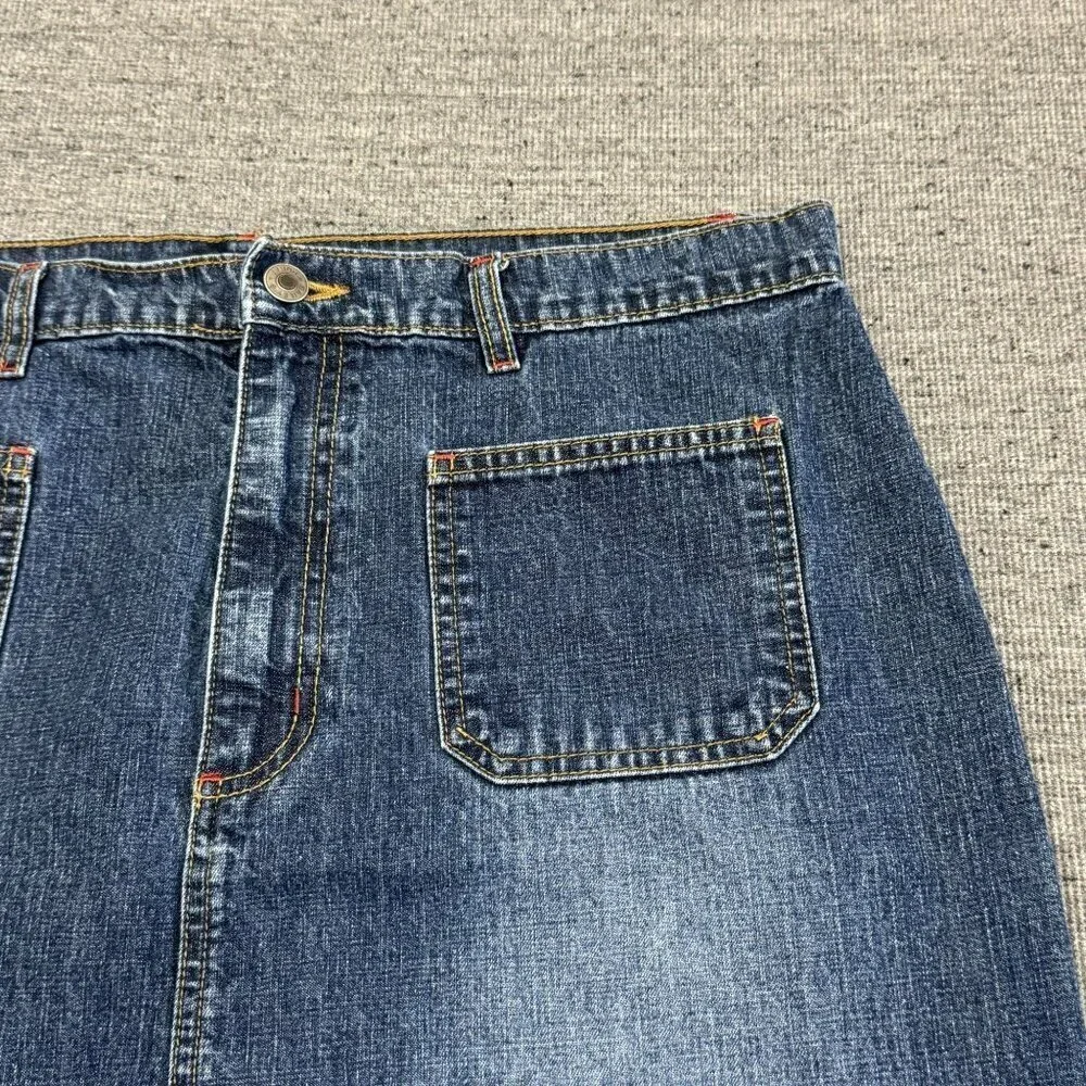 Baileys Point omen's Jeans Blues Denim Maxi Skirt Vintage Style Size 14 Waist 36 - Picture 14 of 16